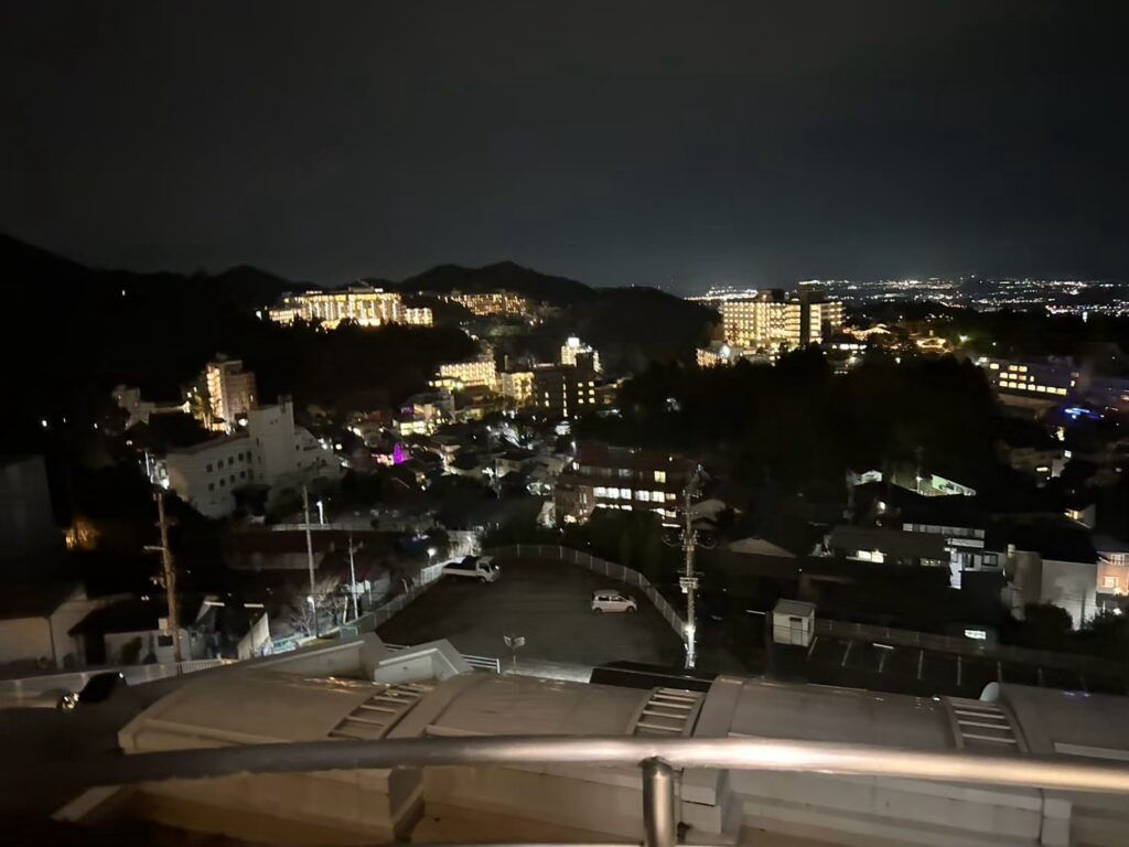 ホテルの部屋からの景色です